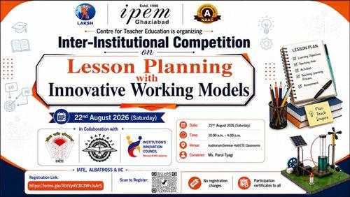 Inter-Institutional Competition – “Lesson Planning with Innovative Working Models”